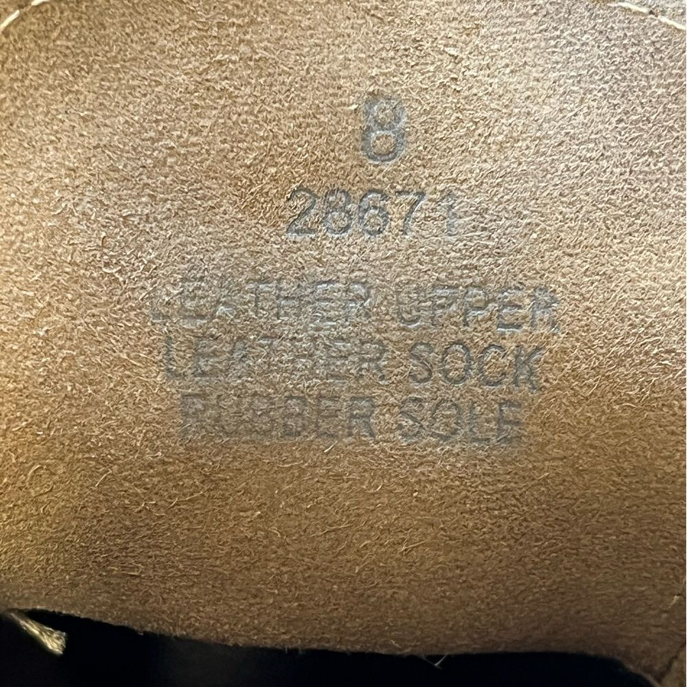 J. Crew | Macalister Brown Suede Leather Wedge Tie Bootie‎ Boots 8 - Picture 10 of 11